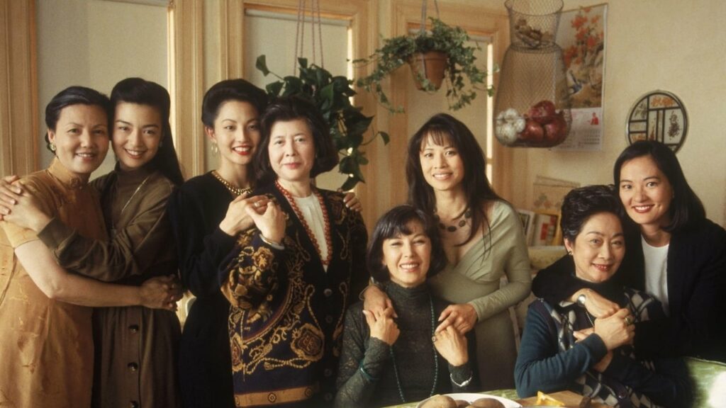 The cast of The JoyLuck Club - 8 Chinese women sitting together